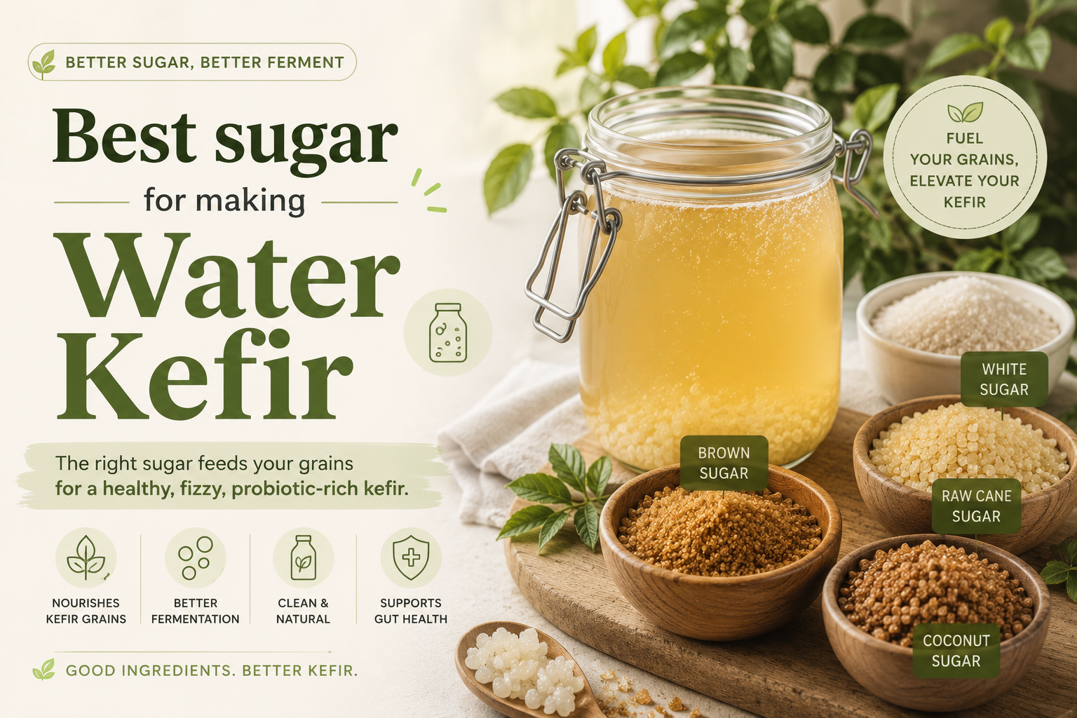 Best sugar for making Water kefir